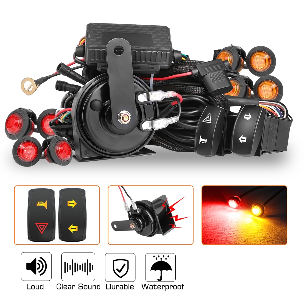 For Yamaha Wolverine RMAX2 RMAX4 X2 1000 X4 2021-2024 UTV Turn Signal Kit w/Leds