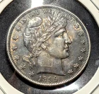1899 Barber Half Dollar MS DETAILS Silver 50c Fifty Cent Coin SCRATCHED *408