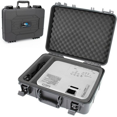 Casematix Hard Shell Projector Travel Case   Fits Epson VS250, VS350, Projectors