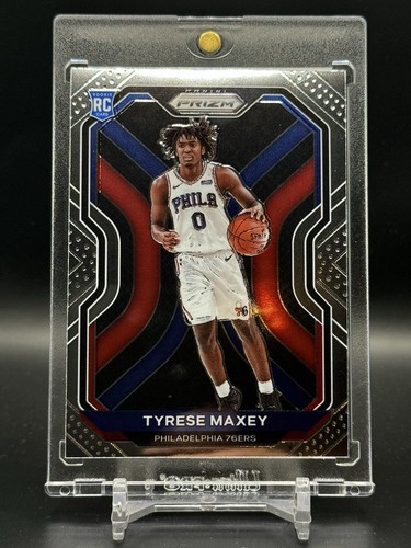 2020-21 Panini Prizm Basketball #256 Tyrese Maxey Rookie Card - Philadelphia 76ers RC