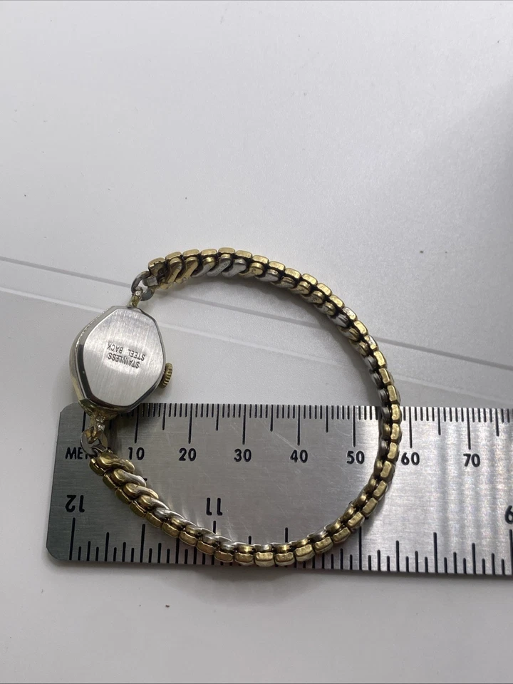 Люцерн винтажный механические золотистый часы редкая сердце в форме часы работает - Изображение 4 из 4