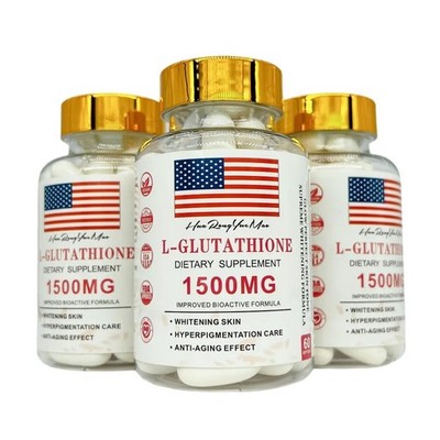 Skin Whitening Glutathione 1500mg Brightening Supplement, 60ct. [USA Stock]