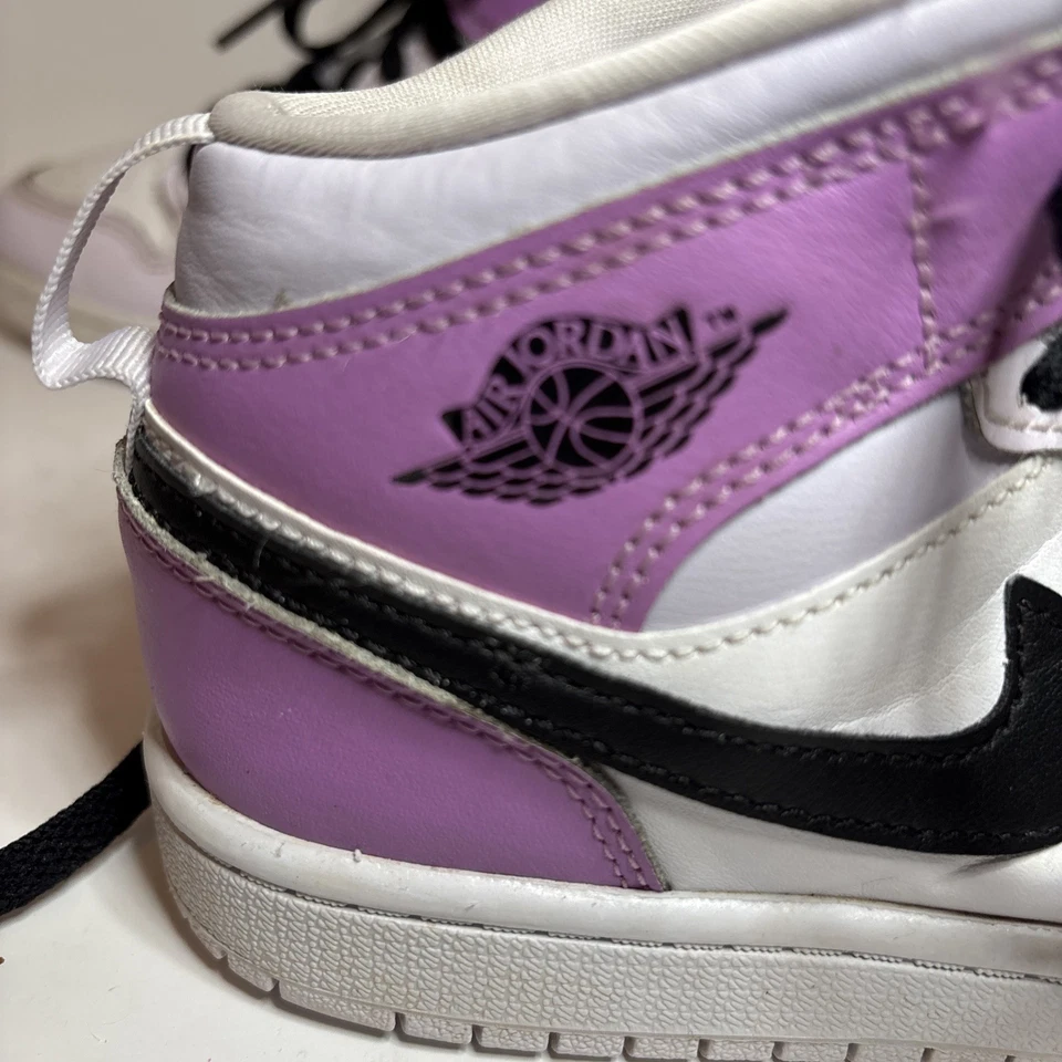 Jordan 1 Mid Barely Grape Little Kids Size 2Y DQ8424-501 Air Jordan Kids 2Y - Image 4 of 4