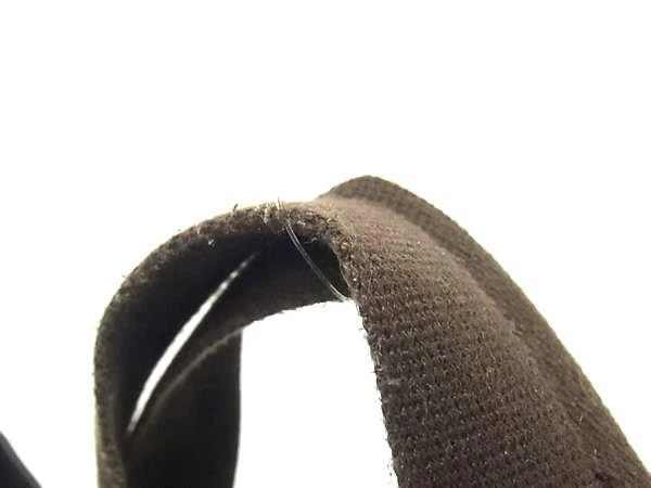 Bolso de Mano Herve Chapelier Luxe - Nailon Azul Marino/Marrón, Forma de Barco, Excelente Foto 4 de 4