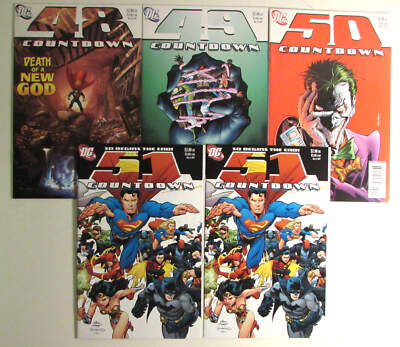 2007 Countdown Lot of 5 #48, 49, 50, 51 x2 DC to Final Crisis Comic ...