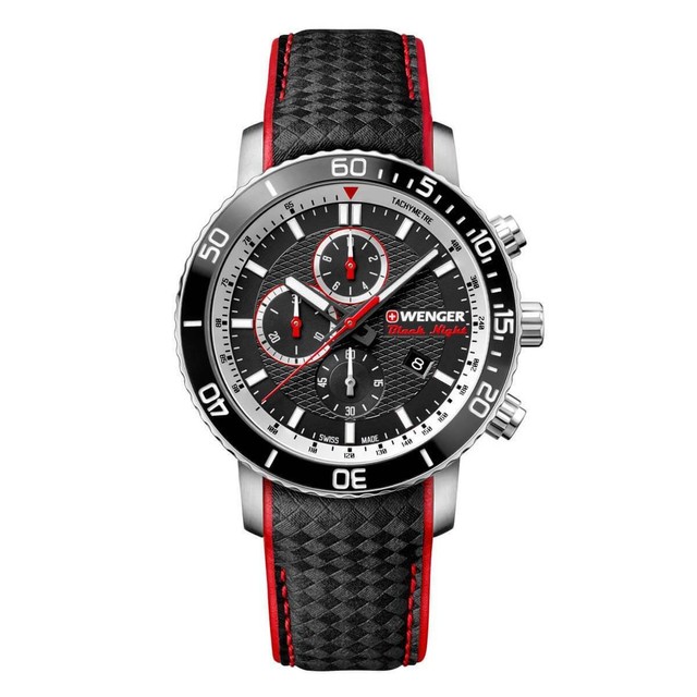 Wenger Mens Roadster Chronograph Black 