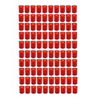 100 Stück Friedhofskerzen Nr.24 | Grabkerze Rot Grabdekoration | Grablichtkerze