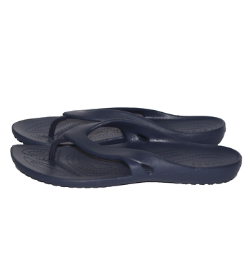 NWOT CROCS Kadee II 202492 Navy Blue Lightweight Flip Flops 