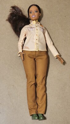 Barbie Doll: Brunette Curvy Fashionista National Geographic Wildlife EUC C288