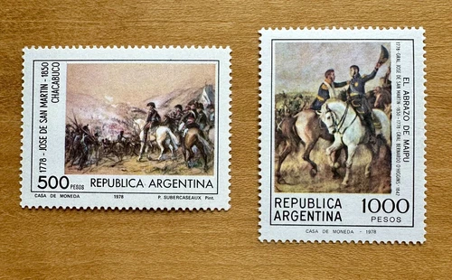 Argentina 1978, 200th Anniversary of the Birth of General José de San Martín