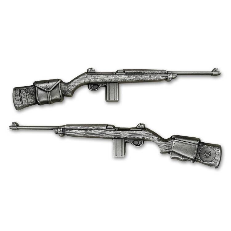 M1 Carbine Rifle 2024 2 oz 10,000 CFA Francs Fine Silver Antique Coin  Chad-image