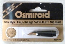 OSMIROID 22K 'EASY CHANGE' SPECIALIST Calligraphy NIB UNIT- MEDIUM HARD