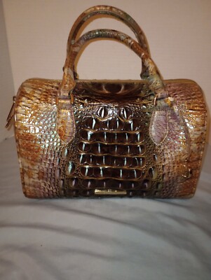 Brahmin Truffle Python Stacey No Shoulder Read Description 