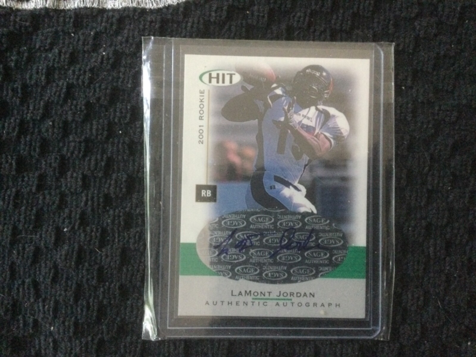 LaMont Jordan SA-GE Hit Autographs #A30 Foilboard