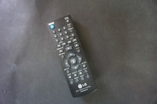 lg dvd remote akb33659510 black control white text uses 1 aaa battery 5" x 1.5"