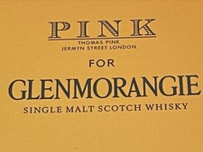 GLENMORANGIE By Thomas Pink Made In Italy Mens SILK POCKET SQUARE IN GIFT BOX