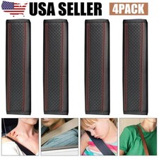 4 Car Seat Belt Cover Strap Pad Shoulder Comfort Cushion For Auto Accessories