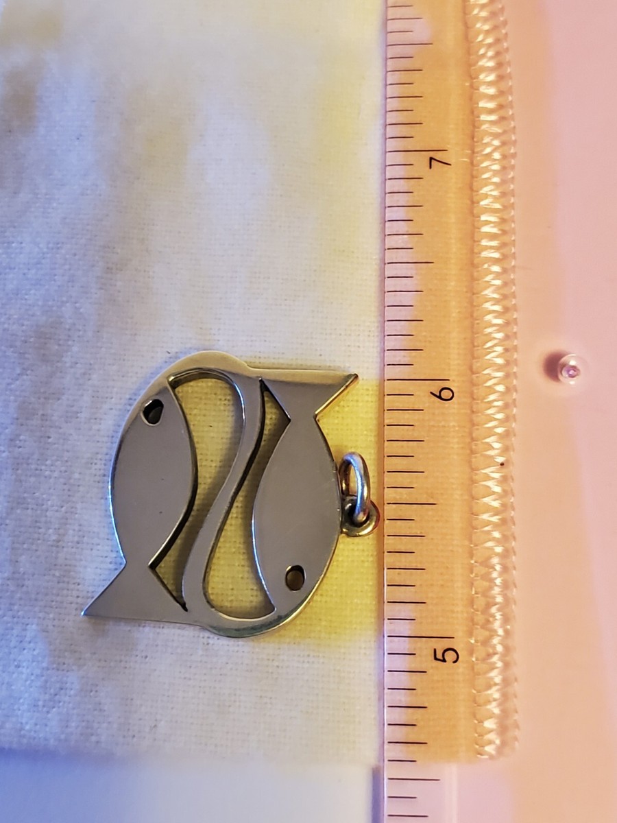 Retired James Avery  Abstract Pisces Pendant, Retired In 1993 View 6