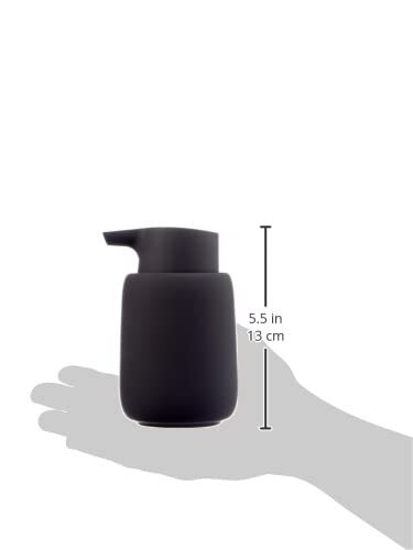 Seifenspender -SONO- 250 ml aus Keramik | Handseifenspender in Dunkelgrau | Ø... - Bild 3 von 3