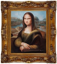 Ölbild Mona Lisa - Leonardo da Vinci Ölgemälde HANDGEMALT, Gemälde 50x60cm