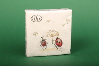 "Ihr Servietten \"Happy-Go-Lucky\" Cocktail Serviette 25X25 20 St. MarienkäFer"