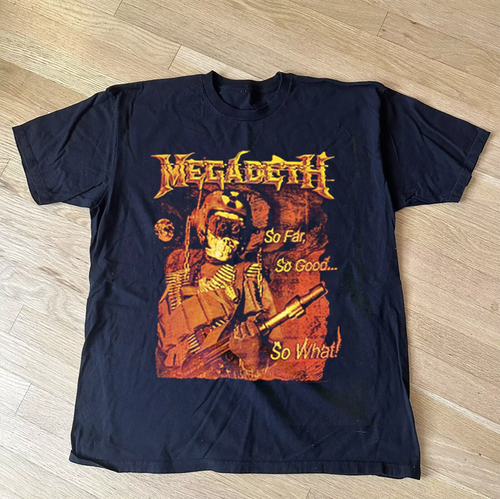 T-shirt Megadeth Rare - 100% Coton Gildan 5000 - Taille S à 5XL - Neuf Sans étiquettes