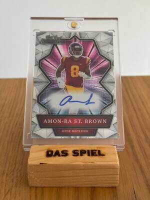 Amon-Ra St. Brown Wild Card Alumination Rookie Autograph 2021
