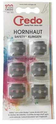 Credo Safety-Klingen für Hornhauthobel 6er Pack - Bild 1 von 2