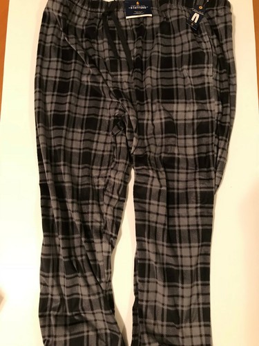 Sleep Pants Black Gray Plaid Pajamas 