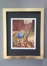 DIEGO RIVERA | VINTAGE BEAUTIFUL PRINT from MEXICO + 14x11in. + FRAMED
