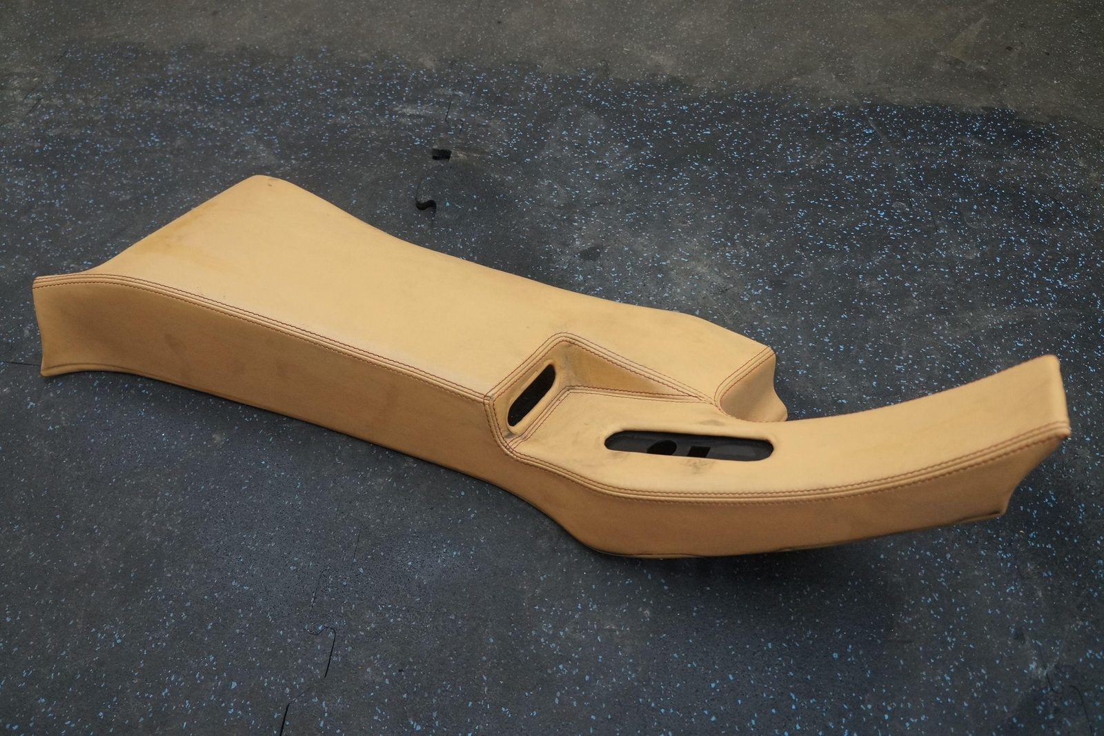 Left Interior Central B Pillar Post Trim Red Stitch OEM Ferrari 360 Modena 2001