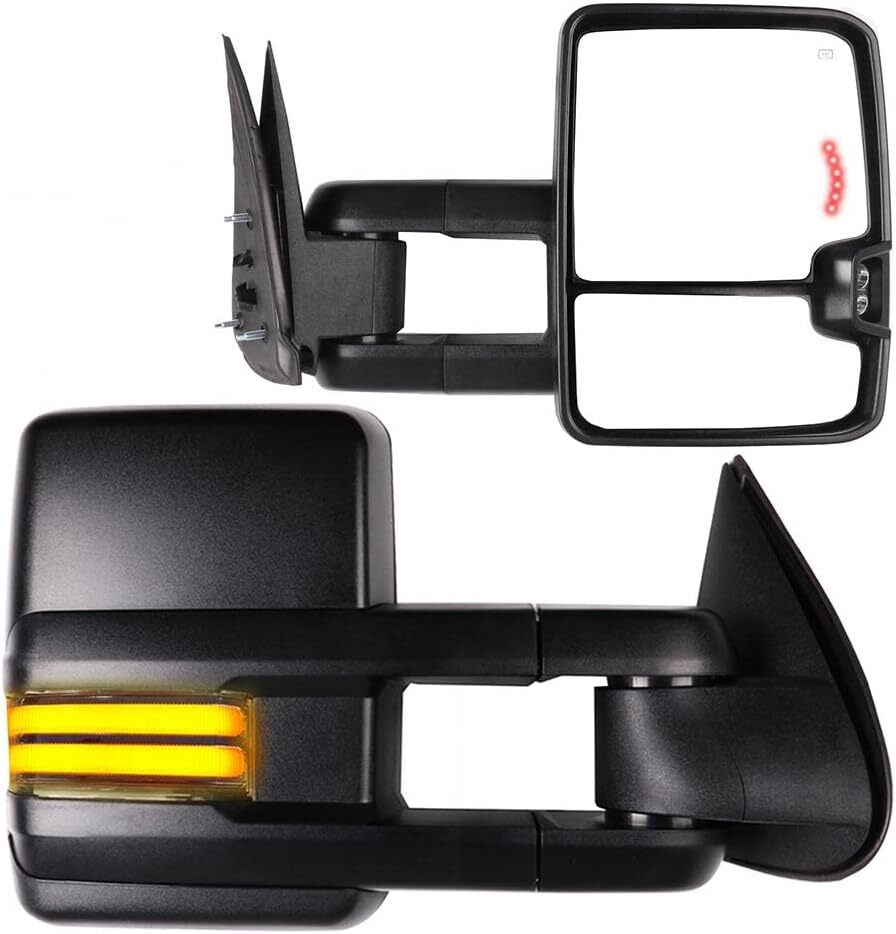 DNA Motoring TWM 022 T222 BK Pair Of Manual Non Heated Telescopic Towing Side - Foto 4