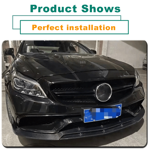 Carbon Frontlippe Frontansatz Spoiler Schwert Lippe für Mercedes W218 CLS63 - Picture 4 of 15