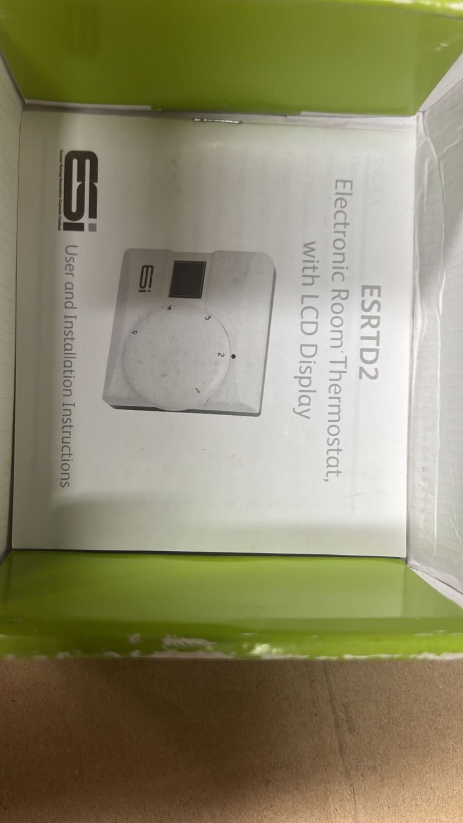 ESI Electronic Room Thermostat Central Heating Stat With LCD Display (ESRTD2)  753677550582 | eBay