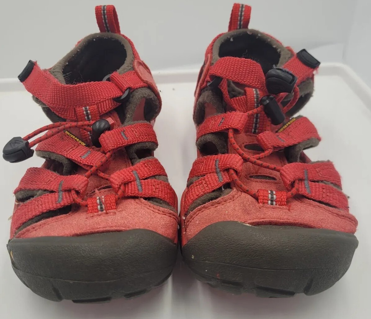 Sandali da escursionismo acqua KEEN Newport H2 punta stretta bambini taglia 11 rossi