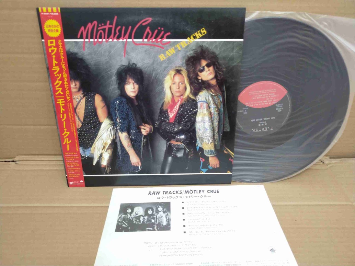 MOTLEY CRUE Raw Tracks P-6261 JAPAN PROMO MLP w&frasl;OBI 12874