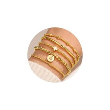 Gold Bracelets for Women - Layered Gold Cuff Bracelet Sets for Women, Dainty Gol