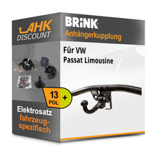 Für VW Passat Lim. 10-14 BRINK Anhängerkupplung abnehmbar + 13polig E-Satz NEU