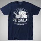 THE THING T-SHIRT Outpost 31 U.S. Antarctica Tee Kurt Russel Movie 1982 4K DVD