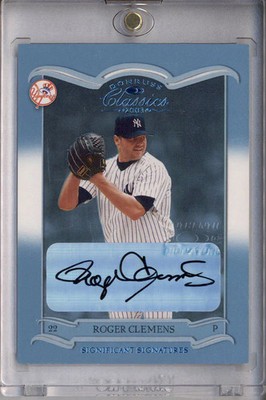 2003 Donruss Classics Significant Signatures #23 Roger Clemens Auto /5