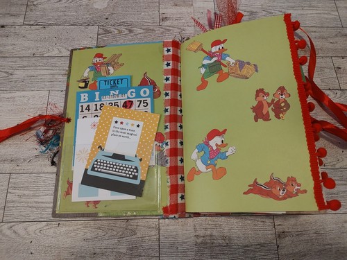 Disney Donald Duck In The Chipmunks Junk Journal, Hardcover Journal, tolles Geschenk - Bild 2 von 13