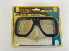 Vintage 2002 Dolfino Dive Mask Tempered Glass  Scuba Snorkeling Ultra Light