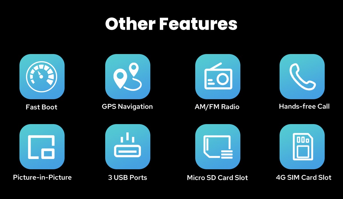 Android 13 9 inch Apple CarPlay Head Unit Plug&Play For 2017