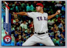 Brock Burke 2020 Topps Chrome Prism Refractor #159 Rookie RC - Rangers
