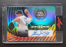 2026 Leaf Sports Heroes Eric Gagne Heroic Moments Blue Prismatic Auto 3/5 HM-EG1