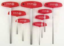 Wiha Hex Wrench Set T-Handle #33493 8-Pieces. 2, 2.5, 3, 4, 5, 6, 8, 10mm NEW