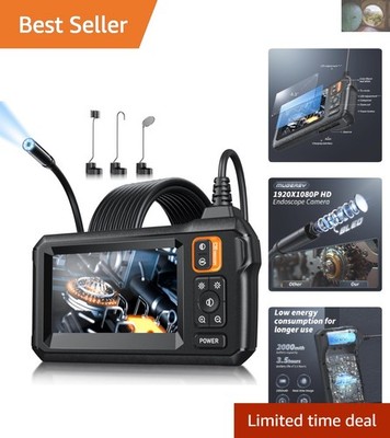 Professional HD Endoscope with 8 LED Lights - Ideal for Home and DIY Inspections