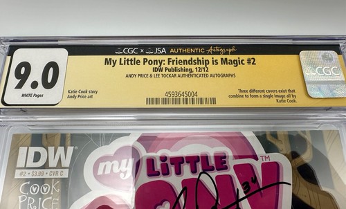 *Doppia firma* My Little Pony: Friendship Is Magic #2C (2012) CGC X JSA 9.0 - Foto 4 di 8
