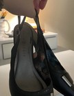 Karen Scott Women's Black Leather Pointed Toe Slingback Heels Buckle 8.5 — photo 3