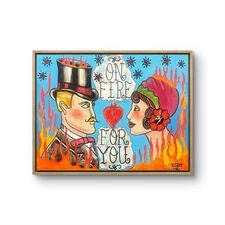 12 x 16 EXPRESSIONISM ORIGINAL ART HANDMADE SIGNED COLORFUL PAINTING ON CANVAS